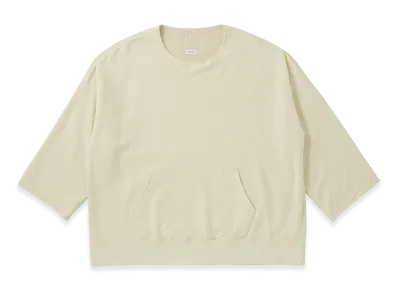 visvim Burrow Dual Sweat DMGD "LT.Yellow"