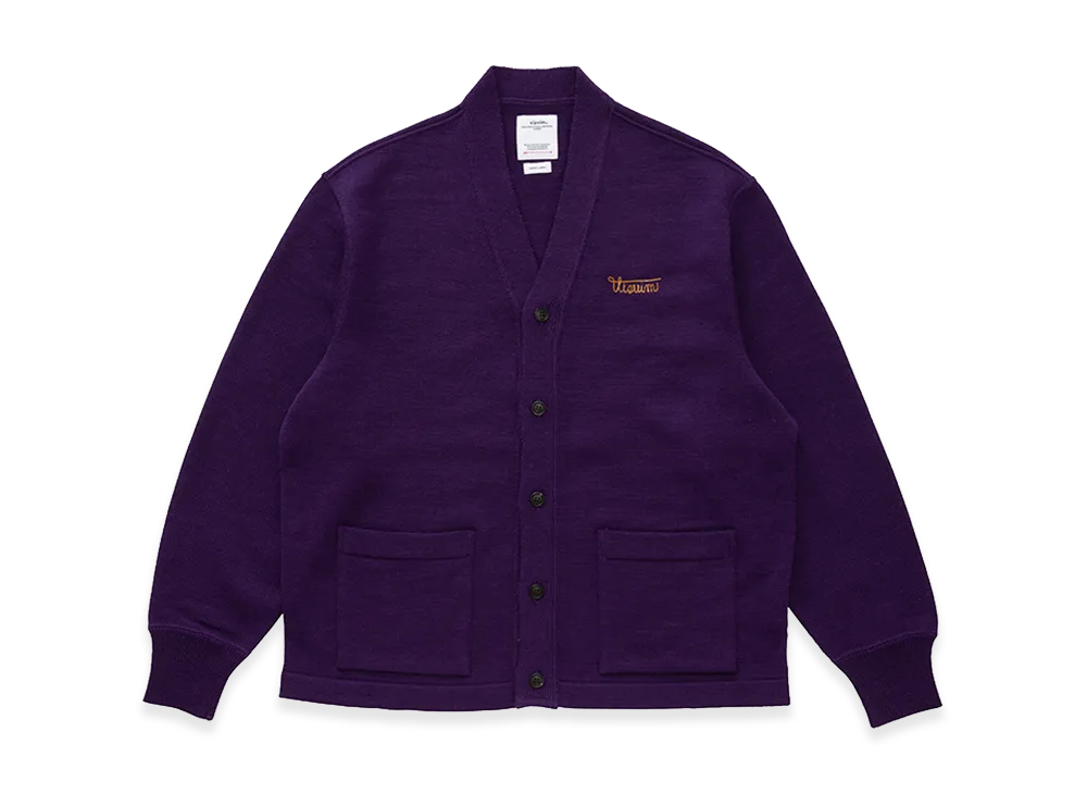 visvim Selmer Long Cardigan "Purple"