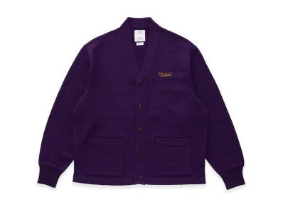 visvim Selmer Long Cardigan "Purple"