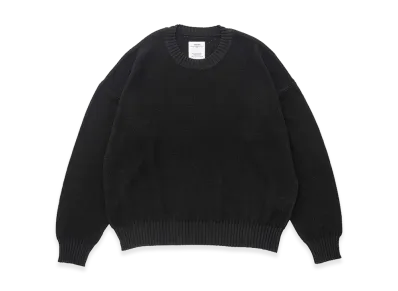 visvim Jumbo SB Knit L/S (Si/C) "Black"