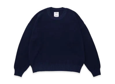 visvim Jumbo SB Knit L/S (Si/C) "Navy"