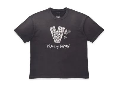 visvim Jumbo Tee S/S V Crash "Black"