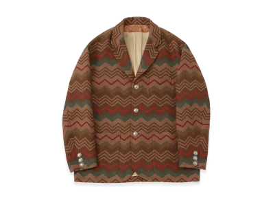 visvim Bowen Blazer (Jacquard Blanket) "Beige"
