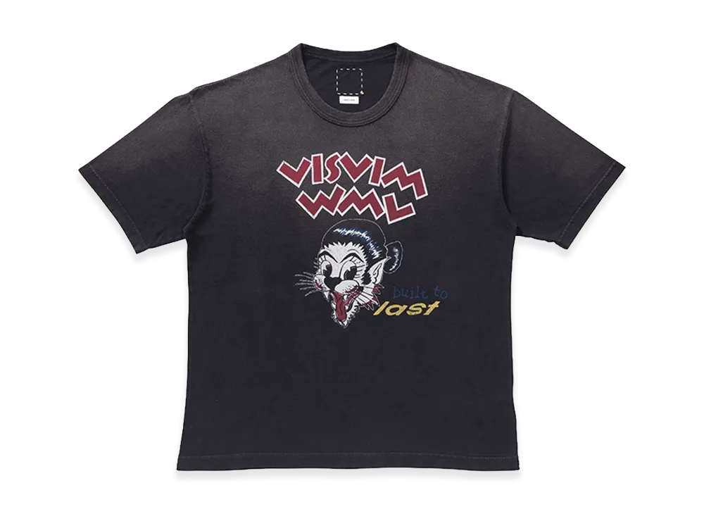 visvim Jumbo Tee S/S BTL Dmgd "Black"