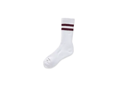 visvim Achilles Socks Hi "Burgundy"