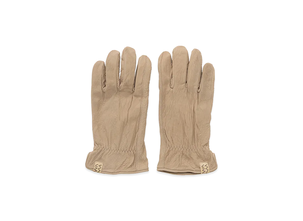 visvim Suede Gloves "Beige"