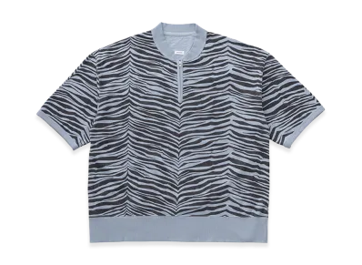 visvim Mondo Henley Zip S/S Quagga "LT.Blue"