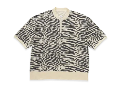 visvim Mondo Henley Zip S/S Quagga "LT.Yellow"
