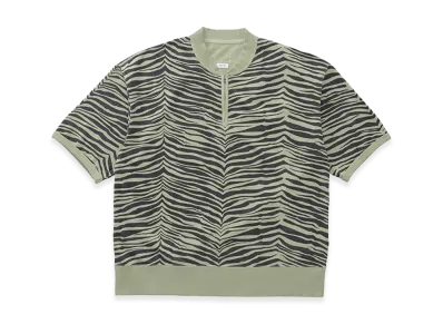 visvim Mondo Henley Zip S/S Quagga "LT.Green"
