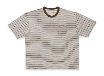 visvim Mondo Border Tee S/S (Fine Wool) "Grey"