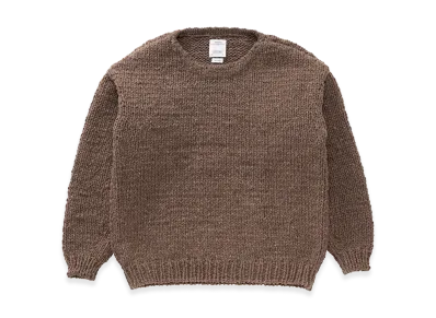 visvim Amplus Boatneck Hand Knit "Brown"