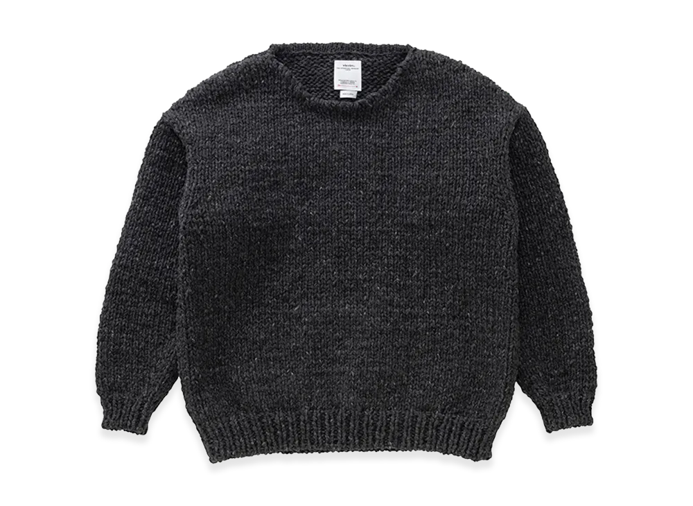 visvim Amplus Boatneck Hand Knit "Grey"