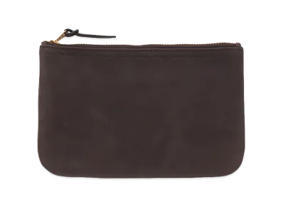 visvim Leather Travel Pouch "DK.Brown"