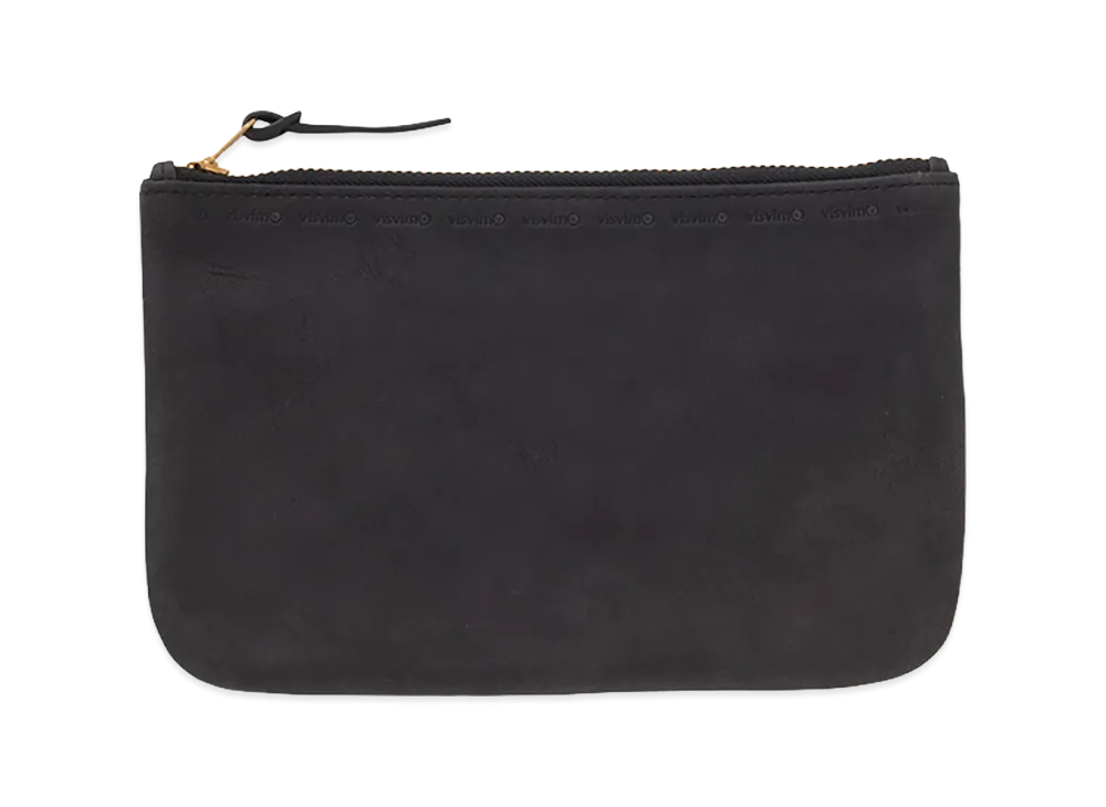 visvim Leather Travel Pouch "Black"