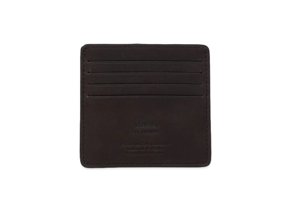visvim パスケース　ダークブラウン レザー ケース visvim Leather Card Case 