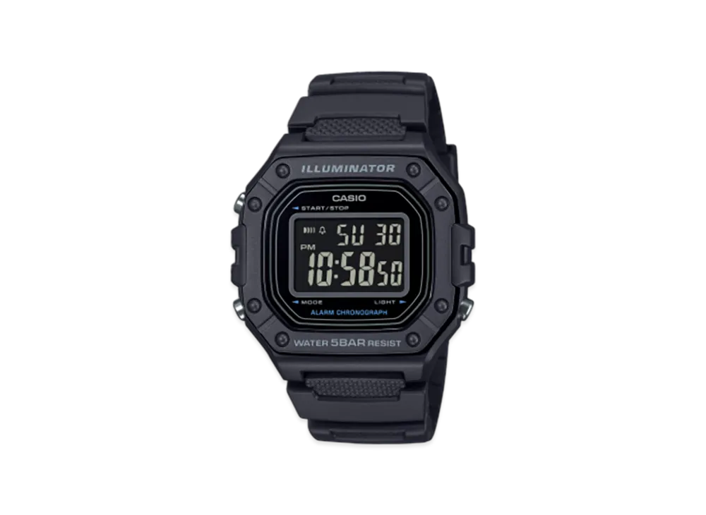 Casio Collection W-218H-1BJF "Black"