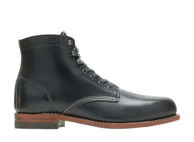 WOLVERINE 1000 Mile Plain-Toe Original Boot "Black"