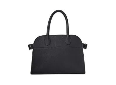 The Row Soft Margaux 10 Bag in Leather "Black"