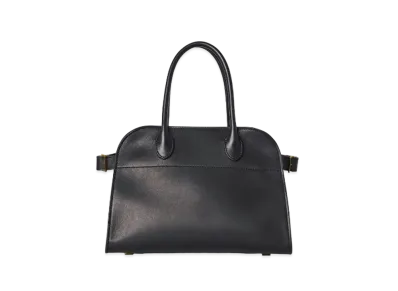 The Row Soft Margaux 10 Bag in Leather "Black"
