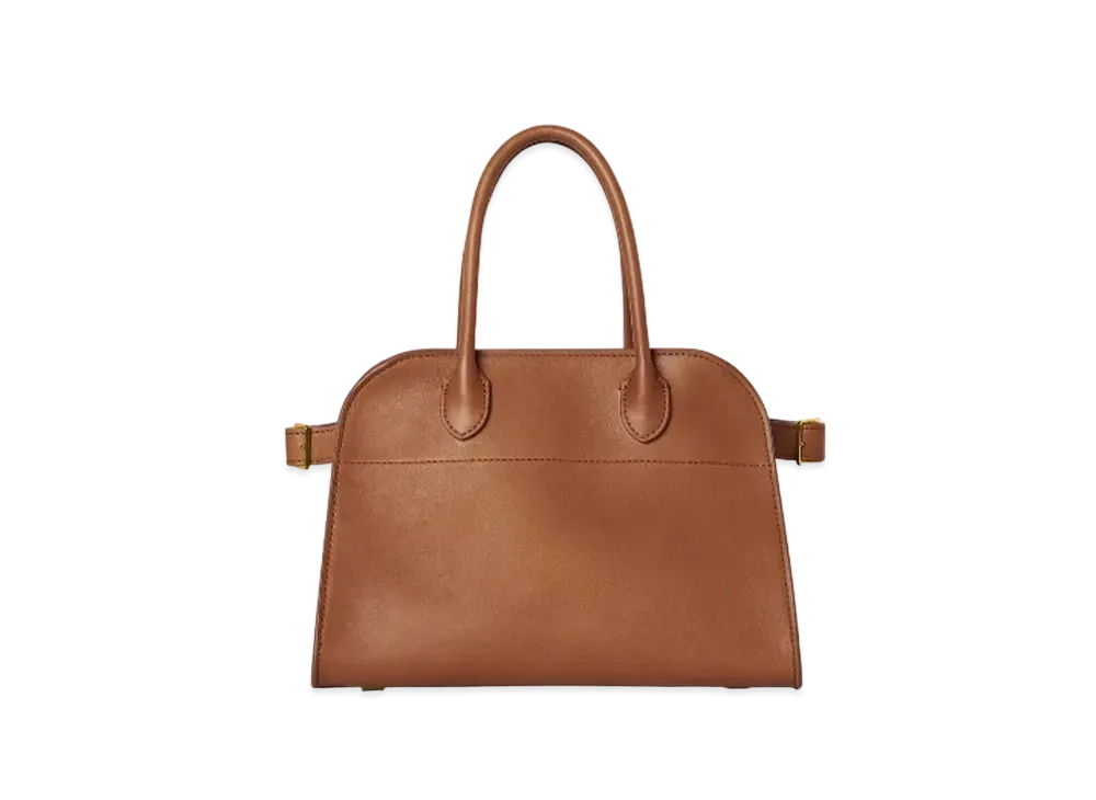 The Row Soft Margaux 10 Bag in Leather "Tan"