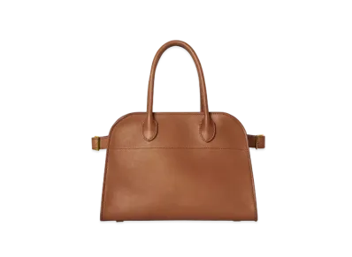 The Row Soft Margaux 10 Bag in Leather "Tan"