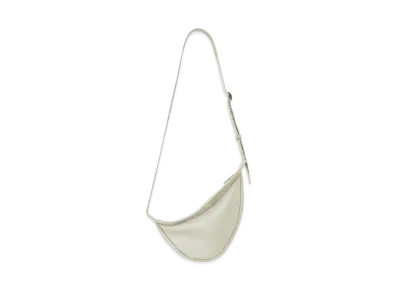 The Row Small Slouchy Banana Bag in Leather "Ivory"