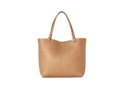 The Row Small Park Tote Bag in Leather "Cinnamon"