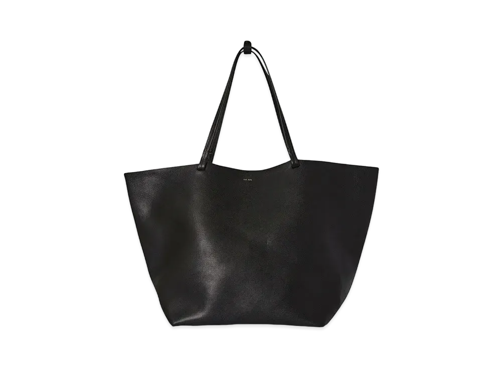 The Row XL Park Tote Bag in Leather "Black"