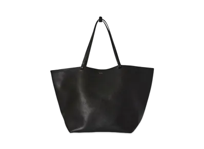 The Row XL Park Tote Bag in Leather "Black"