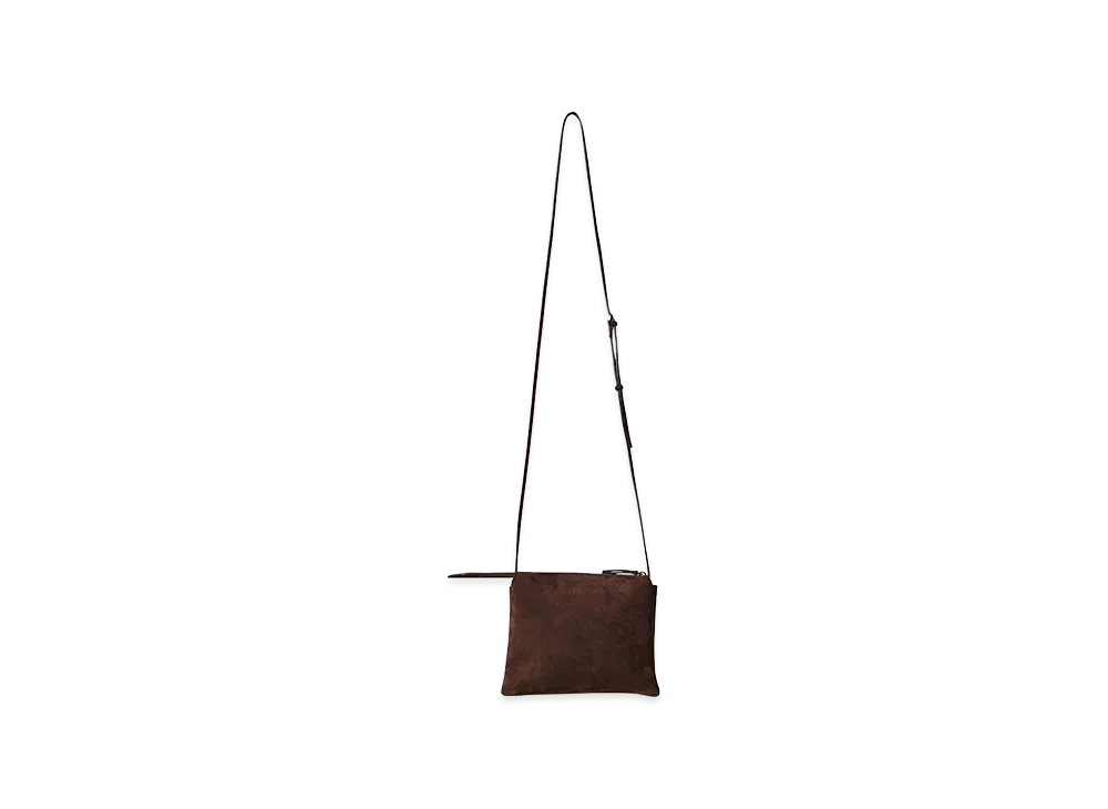 The Row Women's Nu Mini Twin Suede Bag "Mocha"