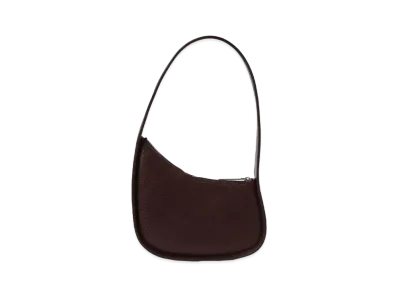 The Row Half Moon Bag in Leather"Burnt Wood"