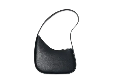 The Row Half Moon Bag in Leather "Virginia Blue"