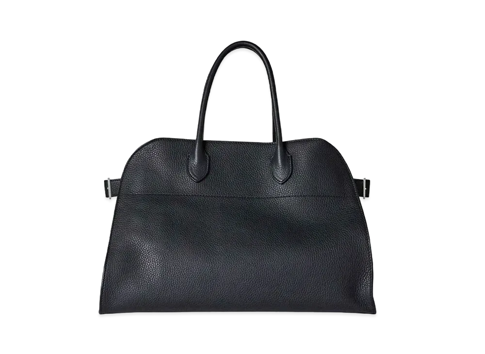 The Row Soft Margaux 15 Bag in Leather "Black"