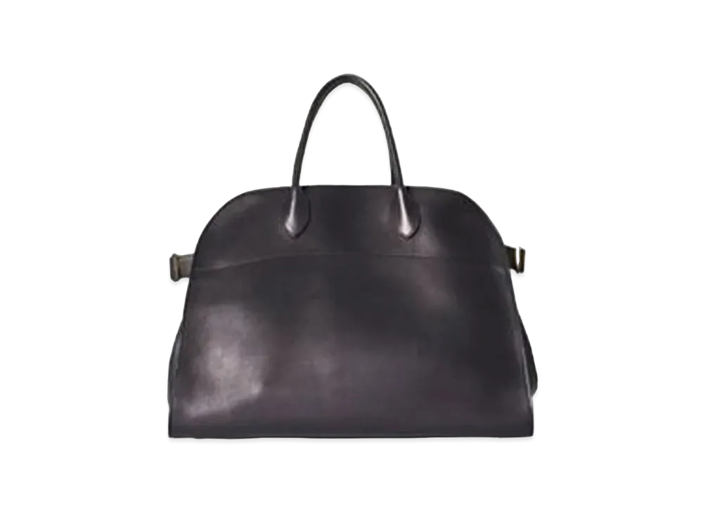 The Row Soft Margaux 15 Bag in Leather "Black"