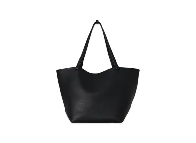 The Row Women's Park Tote Three Leather Bag "Black"