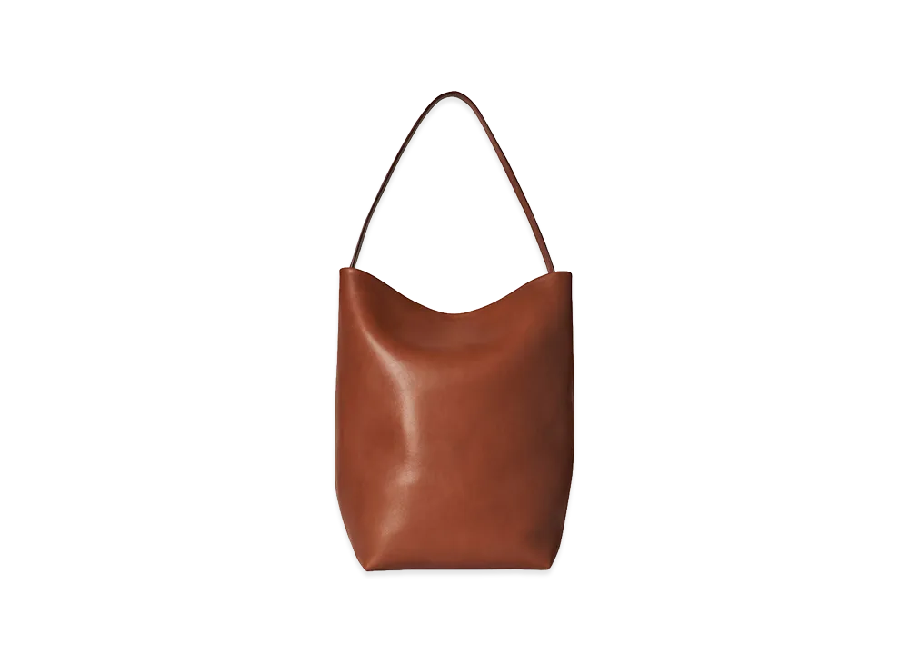 The Row Women's Large N/S Park Leather Tote Bag "Dark Leather"