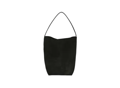 The Row Large N/S Park Tote Bag in Nubuck "Black"
