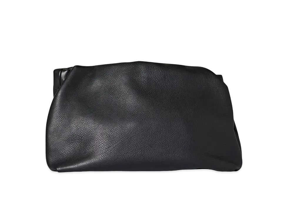 The Row Bourse Clutch Bag in Leather "Black"