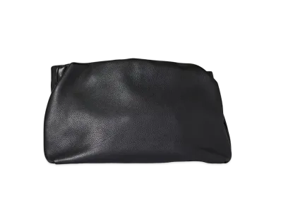 The Row Bourse Clutch Bag in Leather "Black"