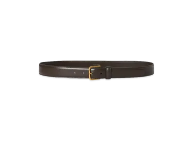 The Row Women's Classic Leather Belt "Dark Brown"
