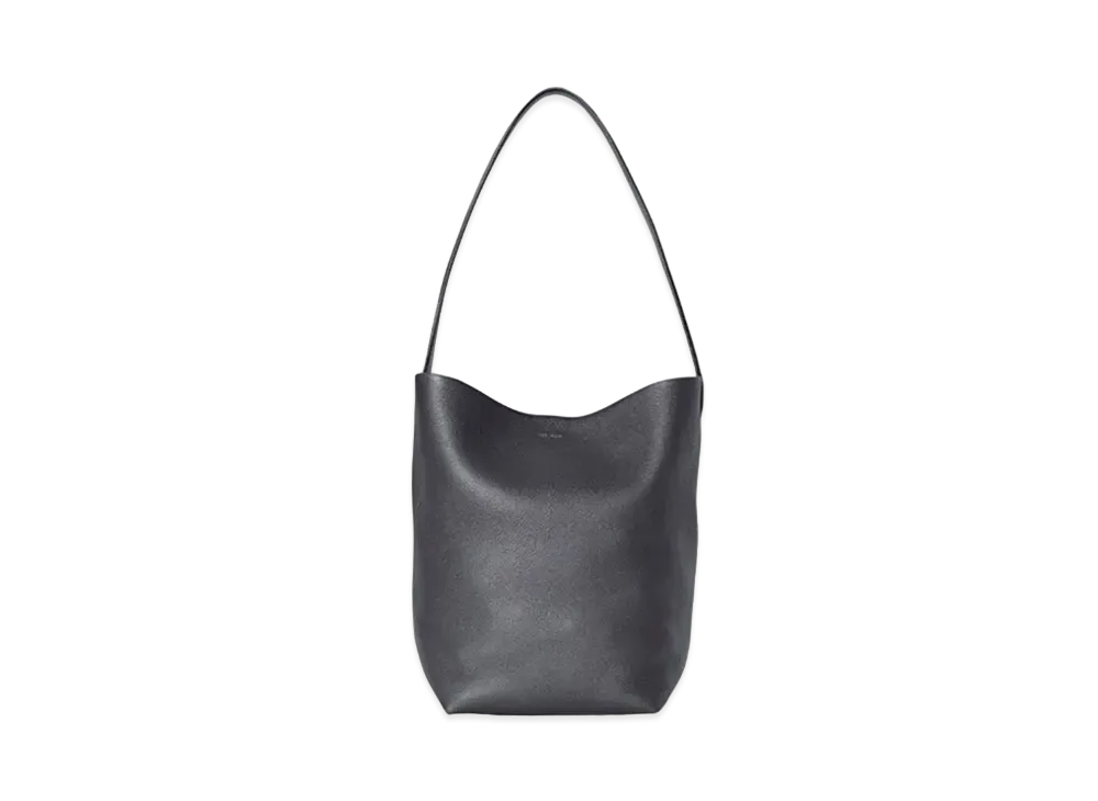The Row Medium N/S Park Tote Bag in Leather "Black"