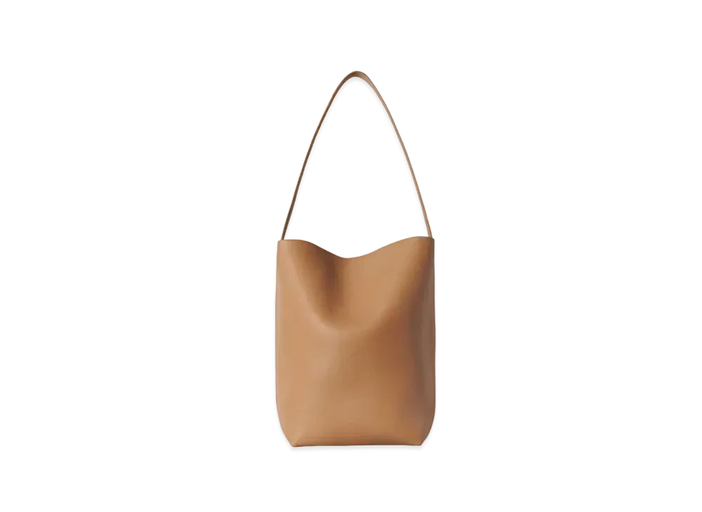 The Row Medium N/S Park Tote Bag in Leather "Cinnamon"