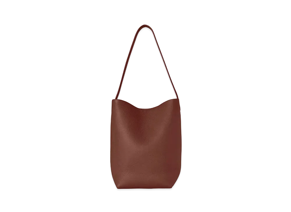 The Row Medium N/S Park Tote in Leather "Cognac"