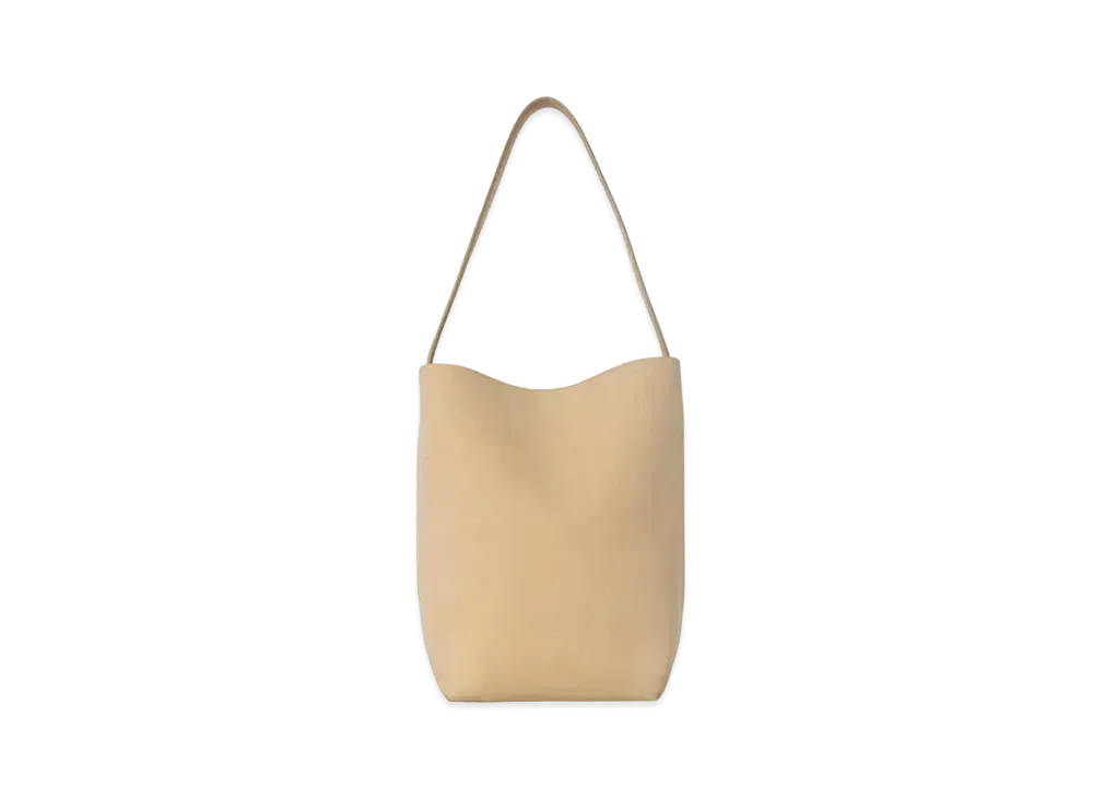The Row Medium N/S Park Tote Bag in Nubuck "Croissant"