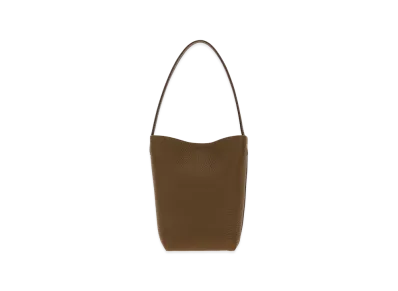 The Row Women's Leather Small NS Park Tote Bucket Bag "Dark Brown"