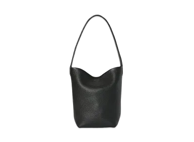 The Row Small N/S Park Tote Bag in Leather "Black"