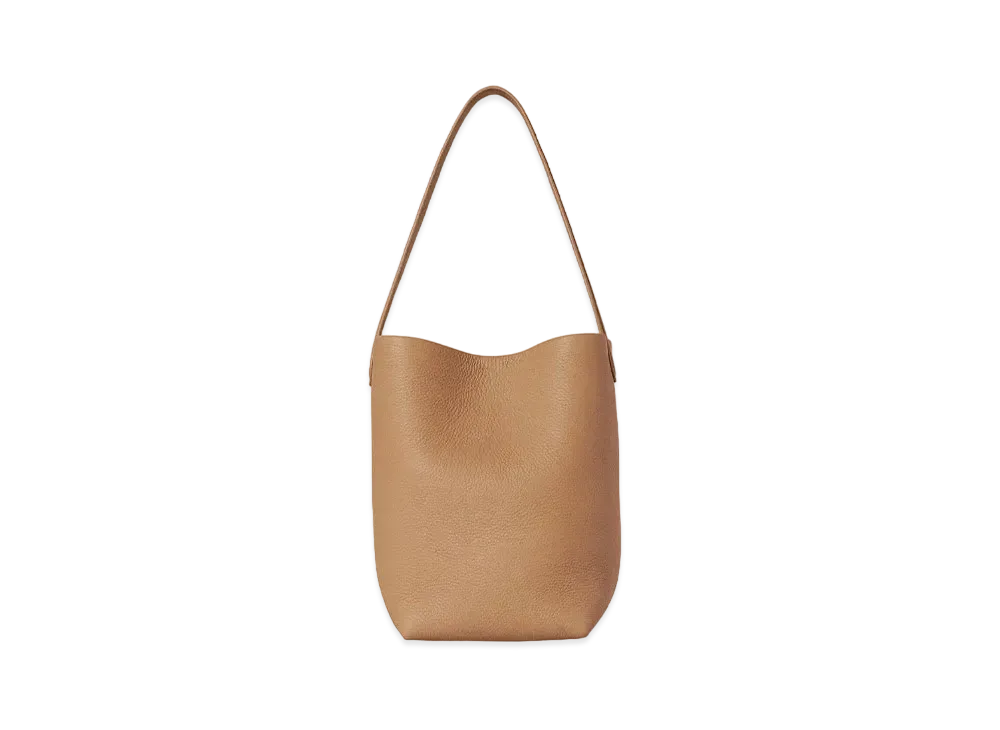 The Row Small N/S Park Tote Bag in Leather "Cinnamon"