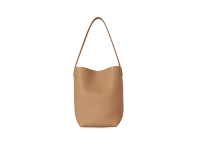 The Row Small N/S Park Tote Bag in Leather "Cinnamon"