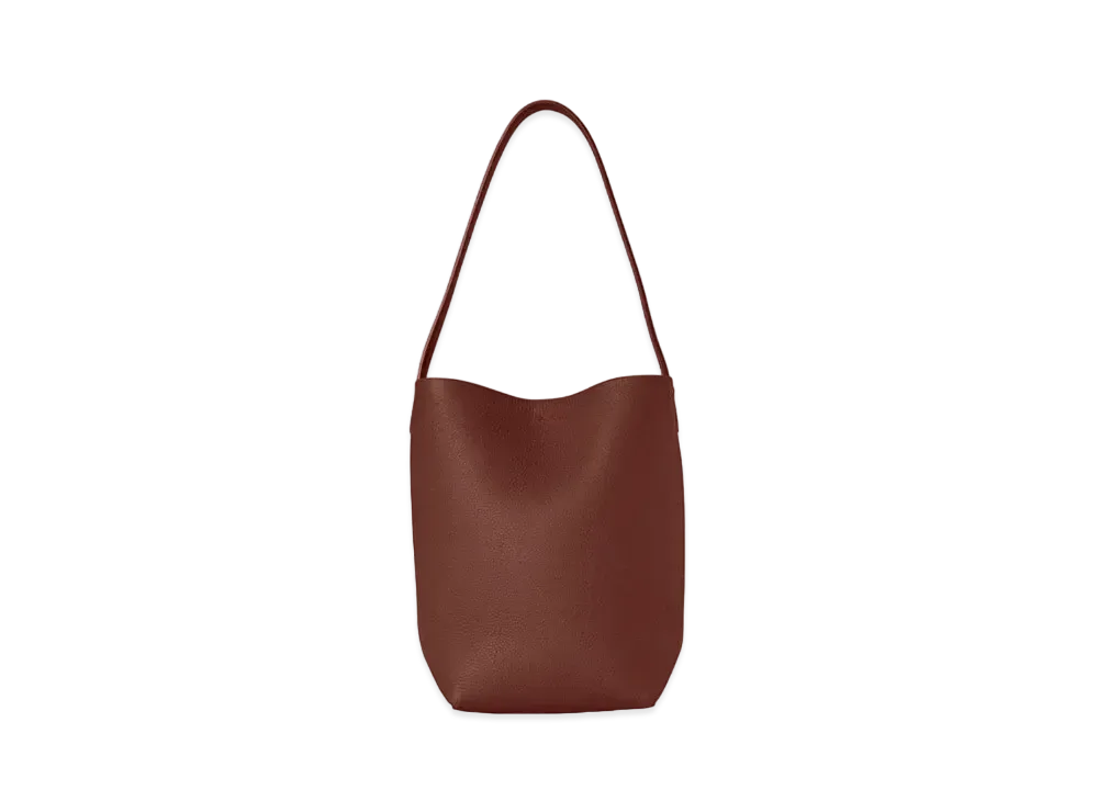The Row Small N/S Park Tote in Leather "Cognac"