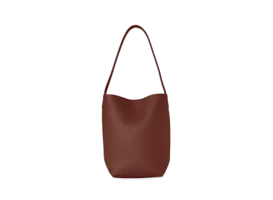 The Row Small N/S Park Tote in Leather "Cognac"